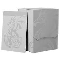 DRAGON SHIELD DECK SHELL ASHEN WHITE/BLACK